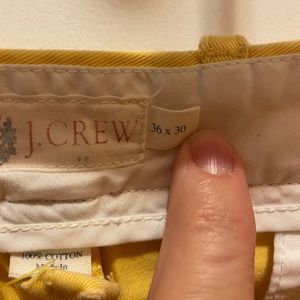 J Crew yellow chinos